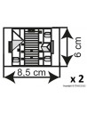 Kibri 37163 - Kit case di città nel 1900, 2 Pezzi