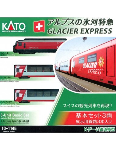 KATO 10-1145 set treno "Glacier Express"
